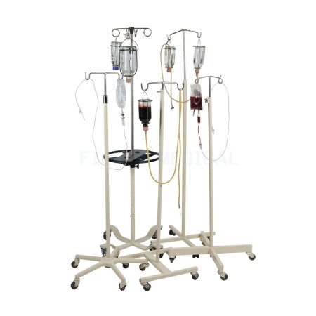 Period Drip Stand With IV Bottle or IV Bag 